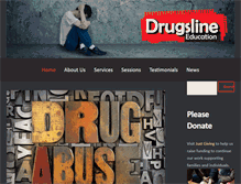 Tablet Screenshot of drugsline-education.com